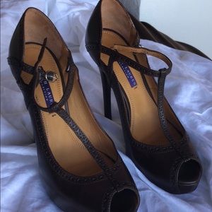 NWOB..Ralph Lauren Purple Collection Heels Rare